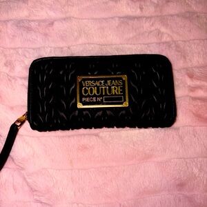 Black Versace Couture Wallet